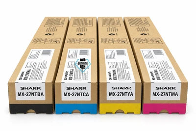 Sharp Set | MX27NTBA, MX27NTCA, MX27NTMA, MX27NTYA | Original Sharp Toner Cartridge - Black, Color