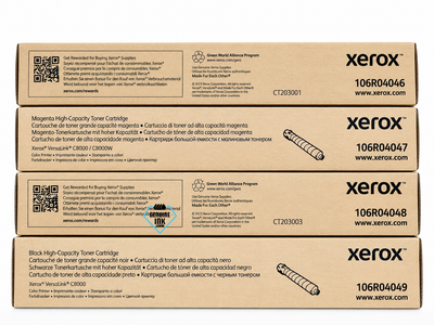 Xerox Set | 106R04046, 106R04047, 106R04048, 106R04049 | Original Xerox VersaLink C8000 High-Yield Toner Cartridge - Black, Color
