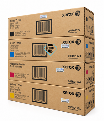 Xerox DocuColor 1632/3535 Set | 006R01122, 006R01123, 006R01124, 006R01125 | Original Xerox Toner Cartridge - Black, Color