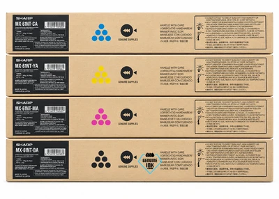 Sharp MX61 Set | MX61NTBA, MX61NTCA, MX61NTMA, MX61NTYA | Original Sharp Toner Cartridge - Black, Color