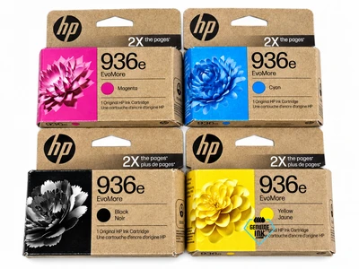 HP 936e EvoMore Set | 4S6V6LN, 4S6V3LN, 4S6V4LN, 4S6V5LN | Original HP High-Yield Ink Cartridge - Black, Color
