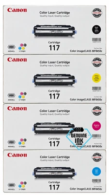 Canon 117 Set | 2578B001, 2577B001, 2576B001, 2575B001 | Original Canon Toner Cartridge - Black, Color