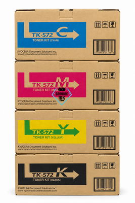 Kyocera TK-572 Set | TK572K, TK572C, TK572M, TK572Y | Original Kyocera Toner Cartridge - Black, Color
