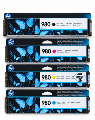 HP 980 Set | D8J10A, D8J07A, D8J08A, D8J09A | Original HP Ink Cartridge - Black, Color