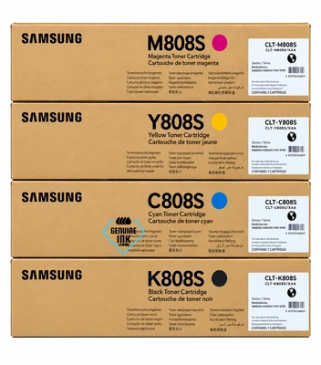 Samsung CLT-808S Set | CLTK808S, CLTC808S, CLTM808S, CLTY808S | Original Samsung Toner Cartridge - Black, Color