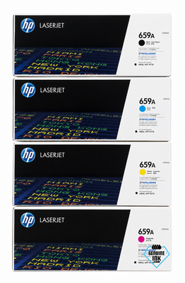 HP 659A SET | W2010A, W2011A, W2012A, W2013A | Original HP LaserJet Toner Cartridges - Black, Cyan, Magenta, Yellow