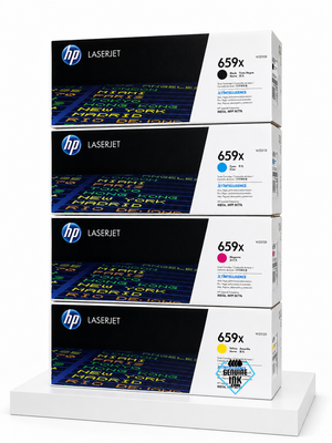 HP 659X SET | W2010X, W2011X, W2012X, W2013X | Original HP High-Yield Toner Cartridges - Black, Cyan, Magenta, Yellow