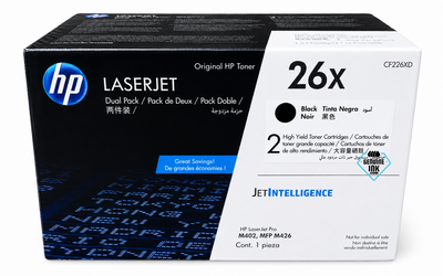 CF226XD | HP 26X 2-Pack | Original HP High-Yield Dual Pack Toner Cartridge - Black