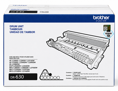 DR-630 | Original Brother Drum Unit – Black
