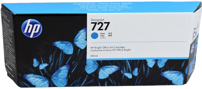 F9J76A | HP 727 | Original HP 300ml Ink Cartridge - Cyan