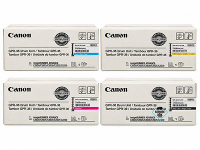 GPR-36 Drum | 3786B004BA, 3787B004BA, 3788B004BA, 3789B004BA | Original Canon Drum Unit Set - Black, Cyan, Magenta, Yellow