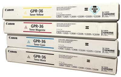 Canon GPR-36 CYMK Set | 3782B003AA, 3783B003AA, 3784B003AA, 3785B003AA | Original Canon Toner Cartridge Set - Black, Cyan, Magenta, Yellow