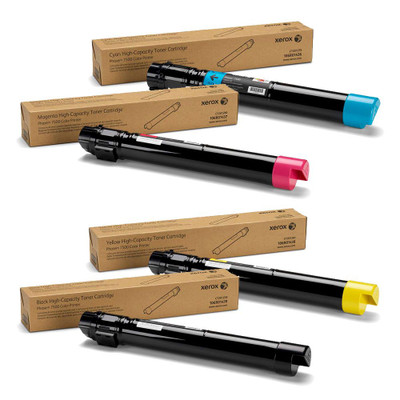 Phaser 7500HY | 106R01436 106R01437 106R01438 106R01439 | Original Xerox High-Yield Toner Cartridge Set – Black, Color