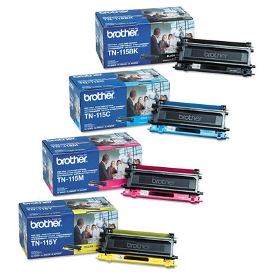 TN-115 Set | Original Brother Toner Cartridges – Black, Colors