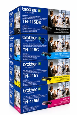 TN-115 Set | Original Brother Toner Cartridges – Black, Colors