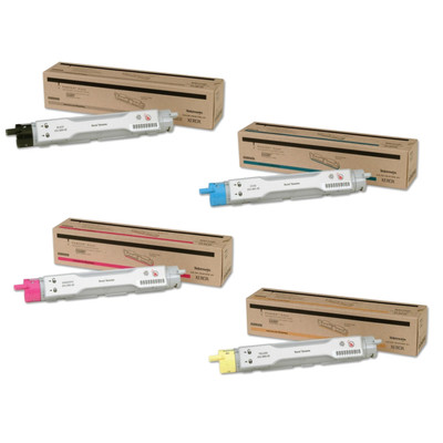 Phaser 6200 | 016-2001-00 016-2002-00 016-2003-00 016-2004-00 | Original Xerox Toner Cartridge Set – Black, Color