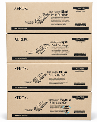 Xerox Set | 113R00723, 113R00724, 113R00725, 113R00726 | Original Xerox High-Yield Toner Cartridge Set – Black, Color