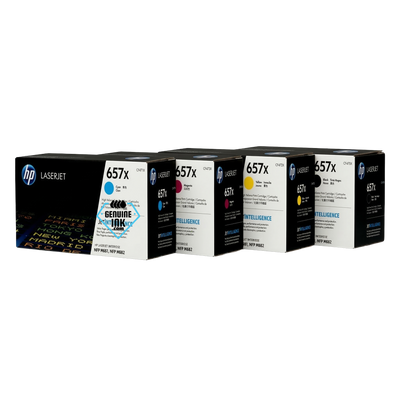 HP 657X SET | CF470X, CF471X, CF472X, CF473X | Original HP Toner Cartridge - Black, Cyan, Yellow, Magenta