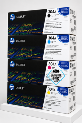 HP 304A SET | CC530A, CC531A, CC532A, CC533A | Original HP Toner Cartridge - Black, Cyan, Yellow, Magenta