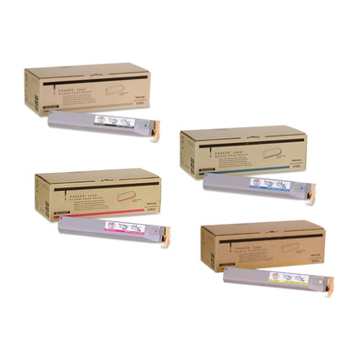 Phaser 7300HC | 016-1977-00 016-1978-00 016-1979-00 016-1980-00 | Original Xerox High-Yield Toner Cartridge Set – Black, Color