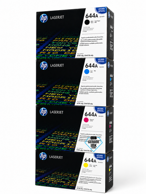 HP 644A SET | Q6460A, Q6461A, Q6462A, Q6463A | Original HP Toner Cartridge - Black, Cyan, Yellow, Magenta