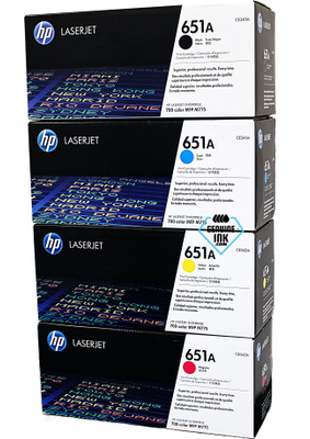 HP 651A SET | CE340A, CE341A, CE342A, CE343A | Original HP Toner Cartridge - Black, Cyan, Yellow, Magenta