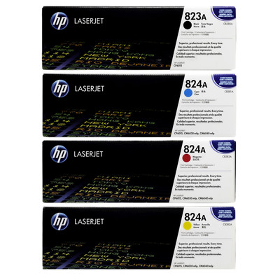 HP 823A 824A Toner SET | CB380A CB381A CB382A CB383A | Original HP Toner Cartridge - Black, Cyan, Yellow, Magenta