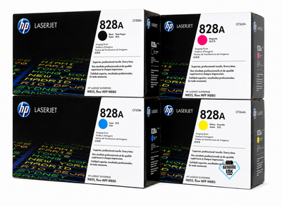 HP 828A SET | CF358A, CF359A, CF364A, CF365A | Original HP Drum Cartridge - Black, Cyan, Yellow, Magenta