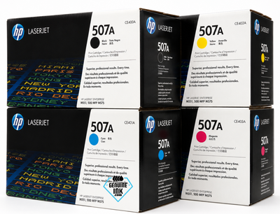 HP 507A SET | CE400A, CE401A, CE402A, CE403A | Original HP Toner Cartridge - Black, Cyan, Yellow, Magenta