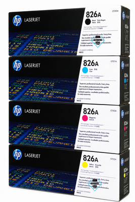 HP 826A SET | CF310A, CF311A, CF312A, CF313A | Original HP Toner Cartridge - Black, Cyan, Yellow, Magenta