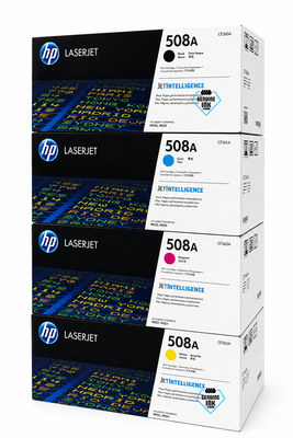 HP 508A SET | CF360A, CF361A, CF362A, CF363A | Original HP Toner Cartridge - Black, Cyan, Yellow, Magenta