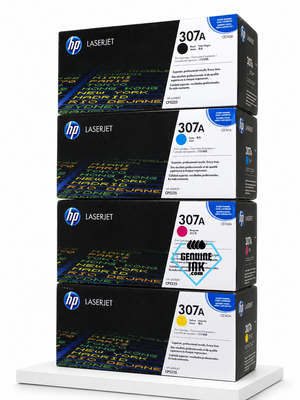 HP 307A SET | CE740A, CE741A, CE742A, CE743A | Original HP Toner Cartridge - Black, Cyan, Yellow, Magenta
