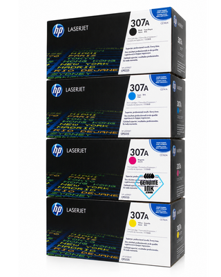 HP 307A SET | CE740A, CE741A, CE742A, CE743A | Original HP Toner Cartridge - Black, Cyan, Yellow, Magenta