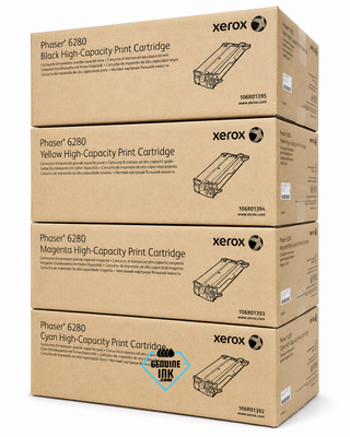 Xerox Set | 106R01392, 106R01393, 106R01394, 106R01395 | Original Xerox High-Yield Toner Cartridge Set – Black, Color