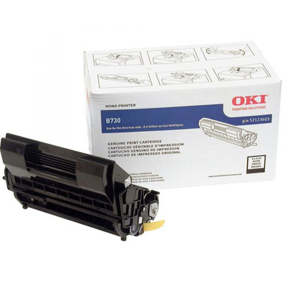 Original Oki Okidata B730dn Black Toner Cartridge 52123603