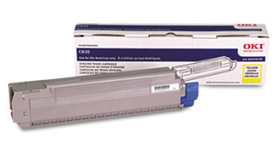 Original OKI OKIDATA C830 Yellow Toner Cartridge 44059109