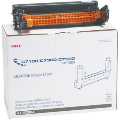 Original Okidata 41962804 Image Drum for C7100, C7300, C7500 Printers  Black