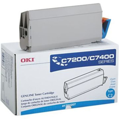 Original OKI 41304207 Laser Toner Cartridge  Cyan