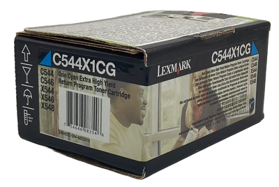 C544X1CG | Original Lexmark Extra High-Yield Toner Cartridge - Cyan