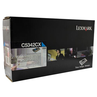 Original Lexmark C5342CX C534n Cyan Extra High-Yield Toner Cartridge