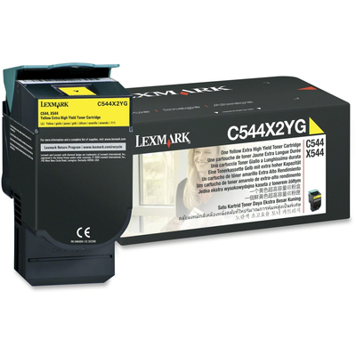 Original Lexmark Yellow Extra High-Yield Toner Cartridge C544X2YG