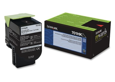 Original Lexmark 701HK 70C1HK0 Return Program Black High-Yield Toner Cartridge