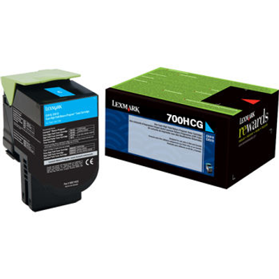 70C0HCG | Original Lexmark High-Yield Toner Cartridge – Cyan