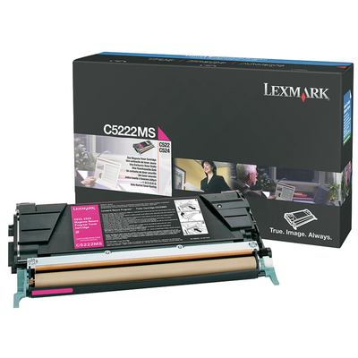 Original Lexmark C5222MS C522/24 Magenta Toner Cartridge
