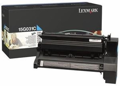 Original Lexmark 15G031C C752 Cyan Laser Toner Cartridge