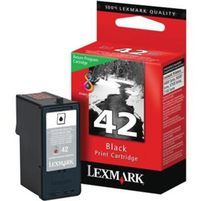 Original Lexmark #42 18Y0142 Return Program Ink Cartridge  Black