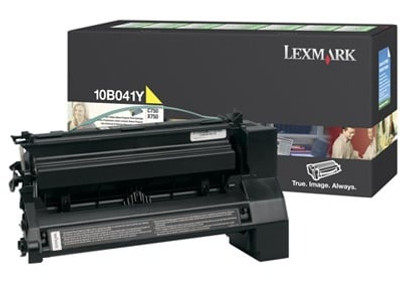 Original Lexmark 10B041Y C750 Yellow Prebate Return Program Toner Cartridge