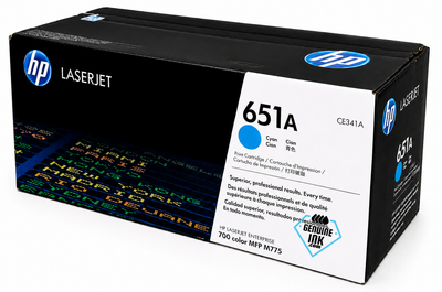 CE341A | HP 651A | Original HP Toner Cartridge - Cyan