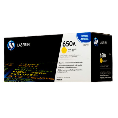 CE272A | HP 650A | Original HP Toner Cartridge - Yellow
