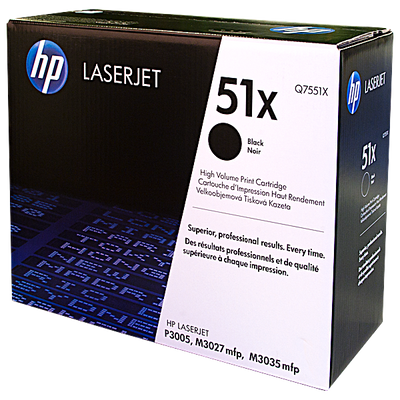 Q7551X | HP 51X | Original HP High-Yield Toner Cartridge - Black